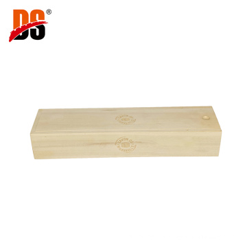DS Factory Supply Handmade Cheap Solid Paulownia Laser Engraving Storage Wooden Box Slide Lid